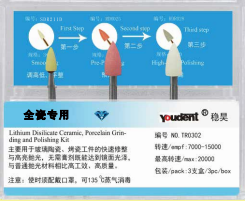 Three-step Polishing System for All-ceramic Occlusion Adjustment TR0302