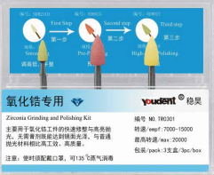 Three-step Polishing System for Zirconia Occlusion Adjustment TR0301